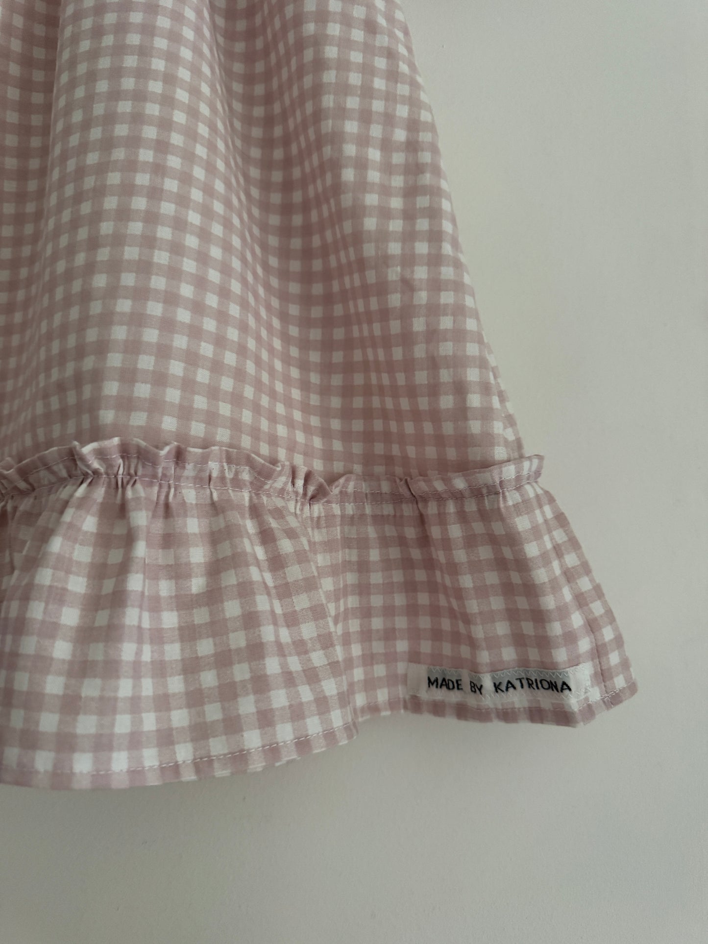 Puffed sleeve ruffle hem dress 2-3 years