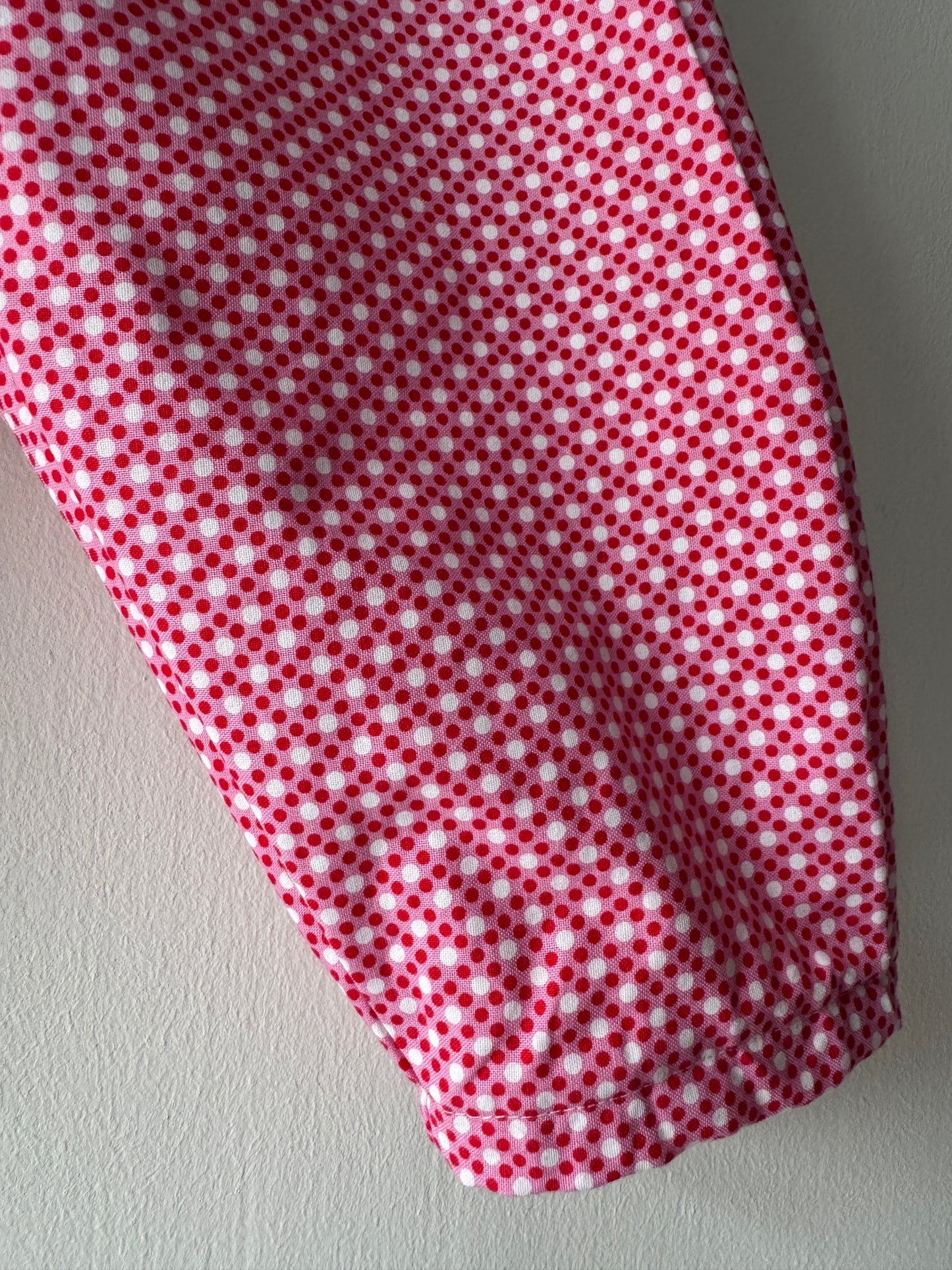 Cherry print & stripes reversible pants 18-24 months