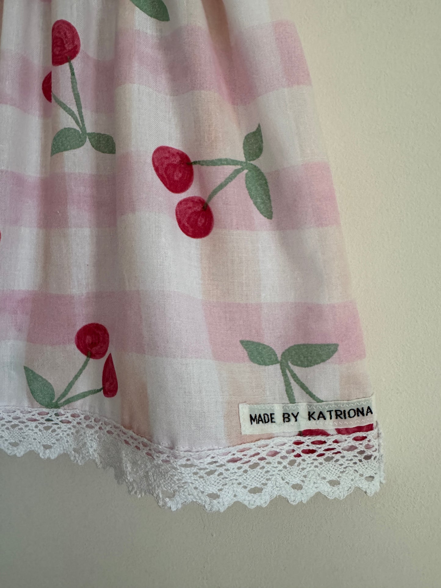 Cherry gingham Sundress 12-18 months