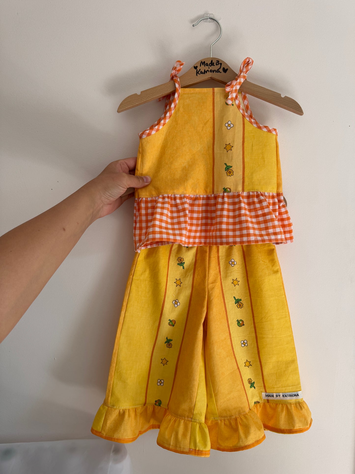 Sunshine ruffle spaghetti strap top 12-18 months