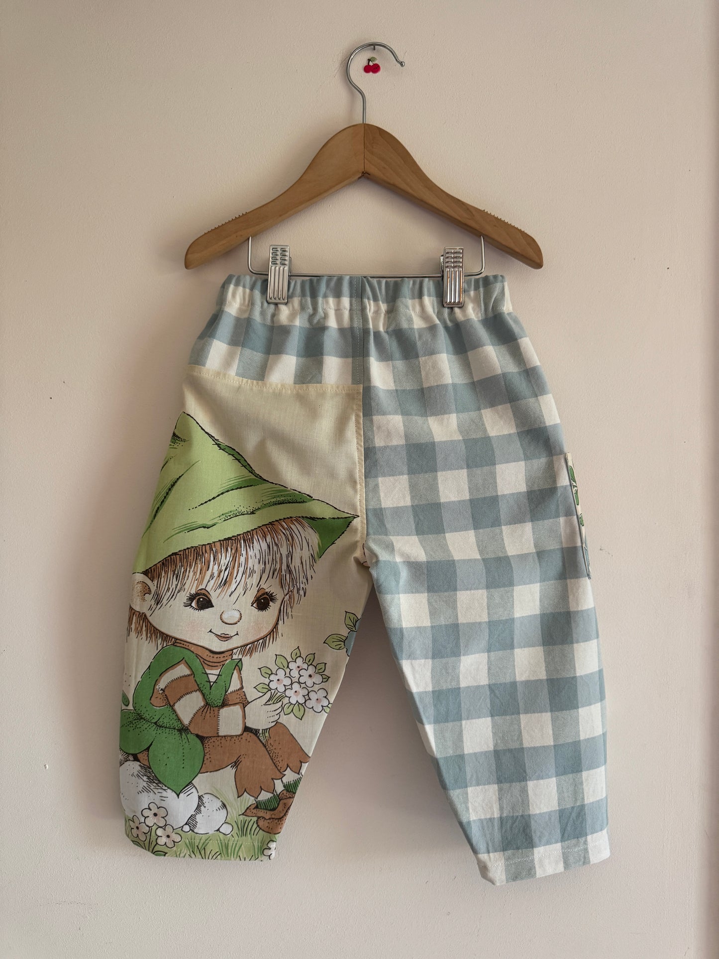 Vintage Victoria Plum Barrel Leg Trousers 3-4 years