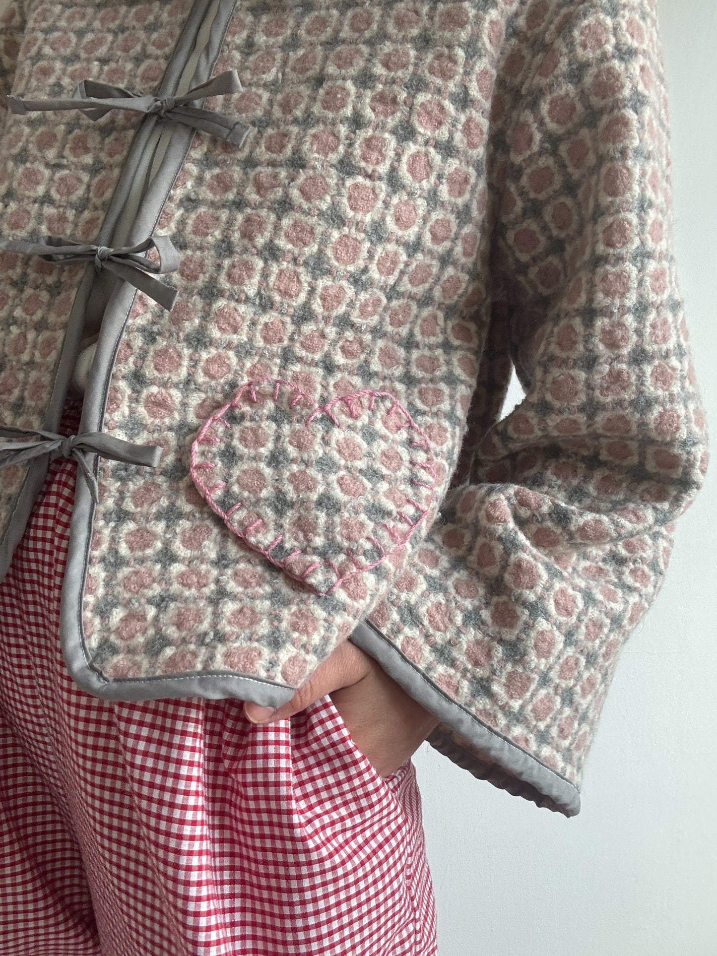 Agnes Wool Blanket Jacket - (One size)