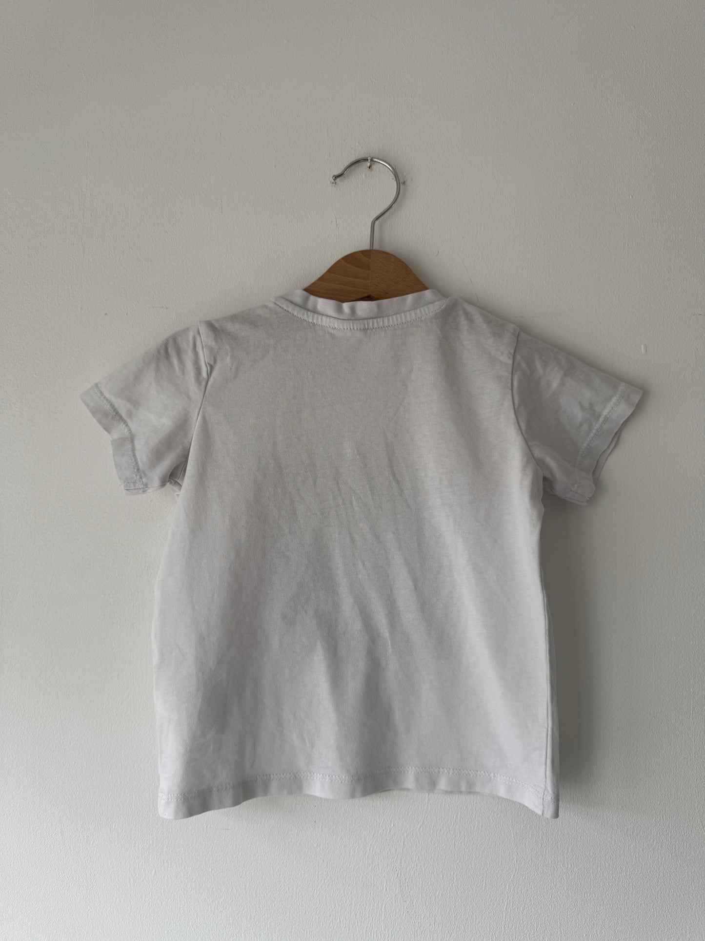 Upcycled Tomato T-shirt White 12-18 months