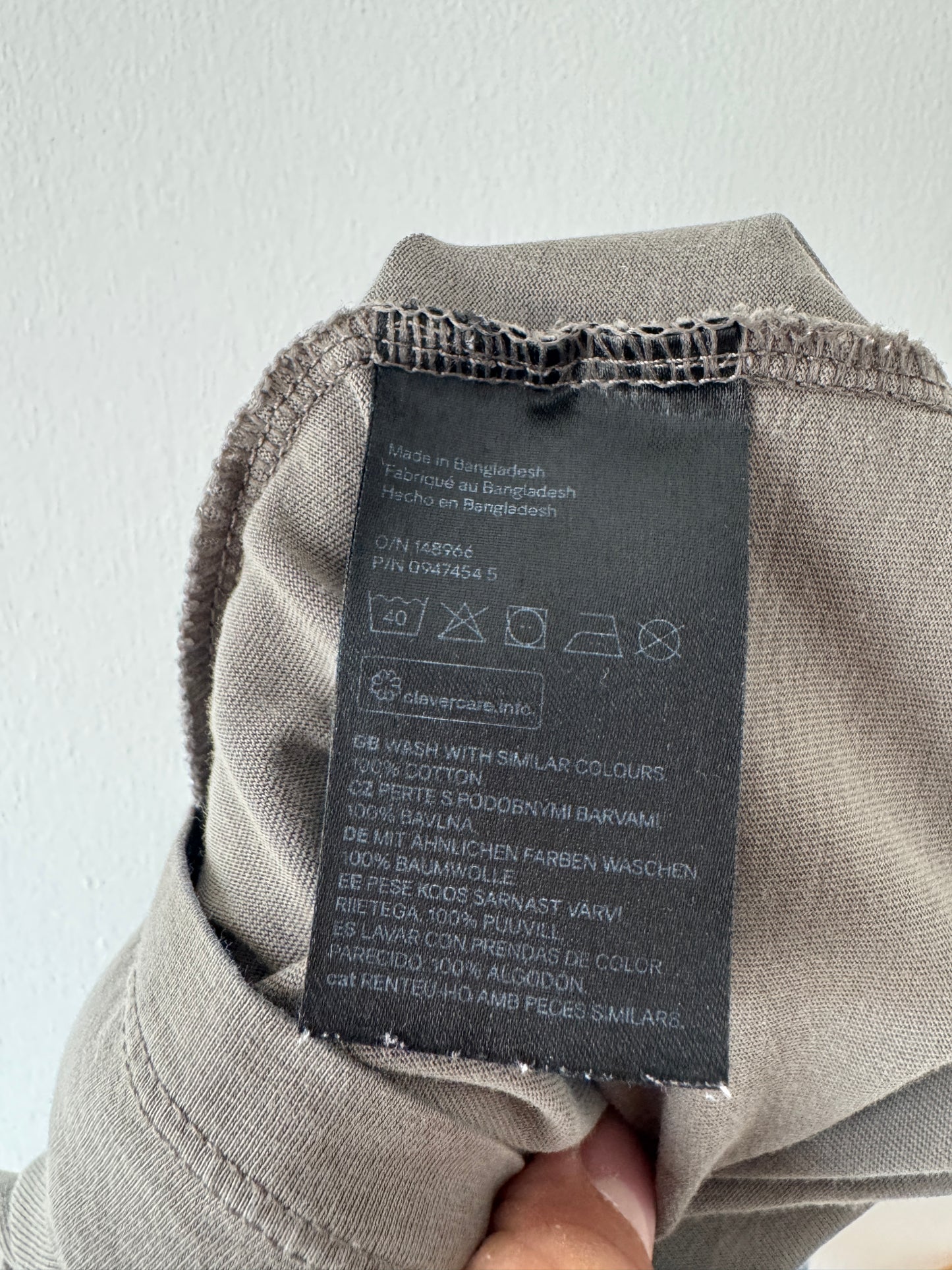 Upcycled Tomato T-shirt Grey 12-18 months