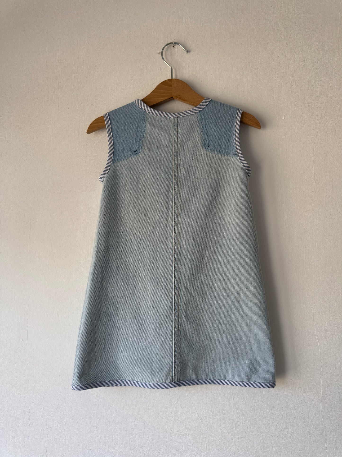 Hen appliqué denim dress 2-4 years