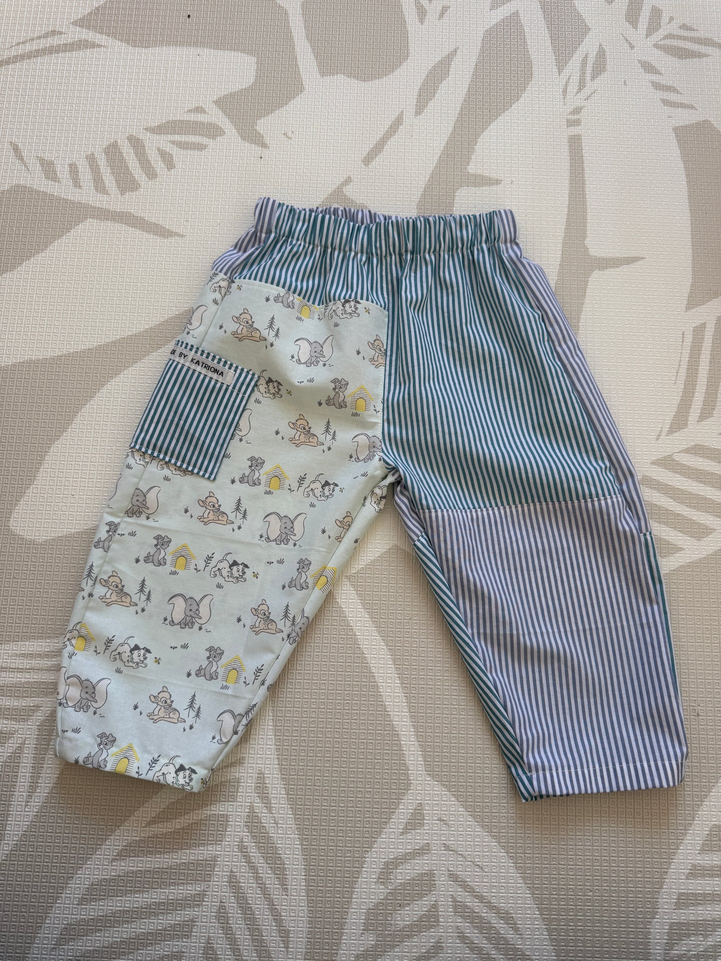 Disney/Patchwork Barrel Leg Pants 3-4 years