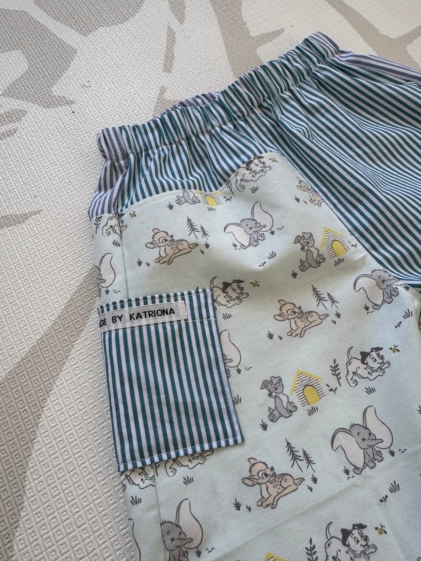 Disney/Patchwork Barrel Leg Pants 3-4 years