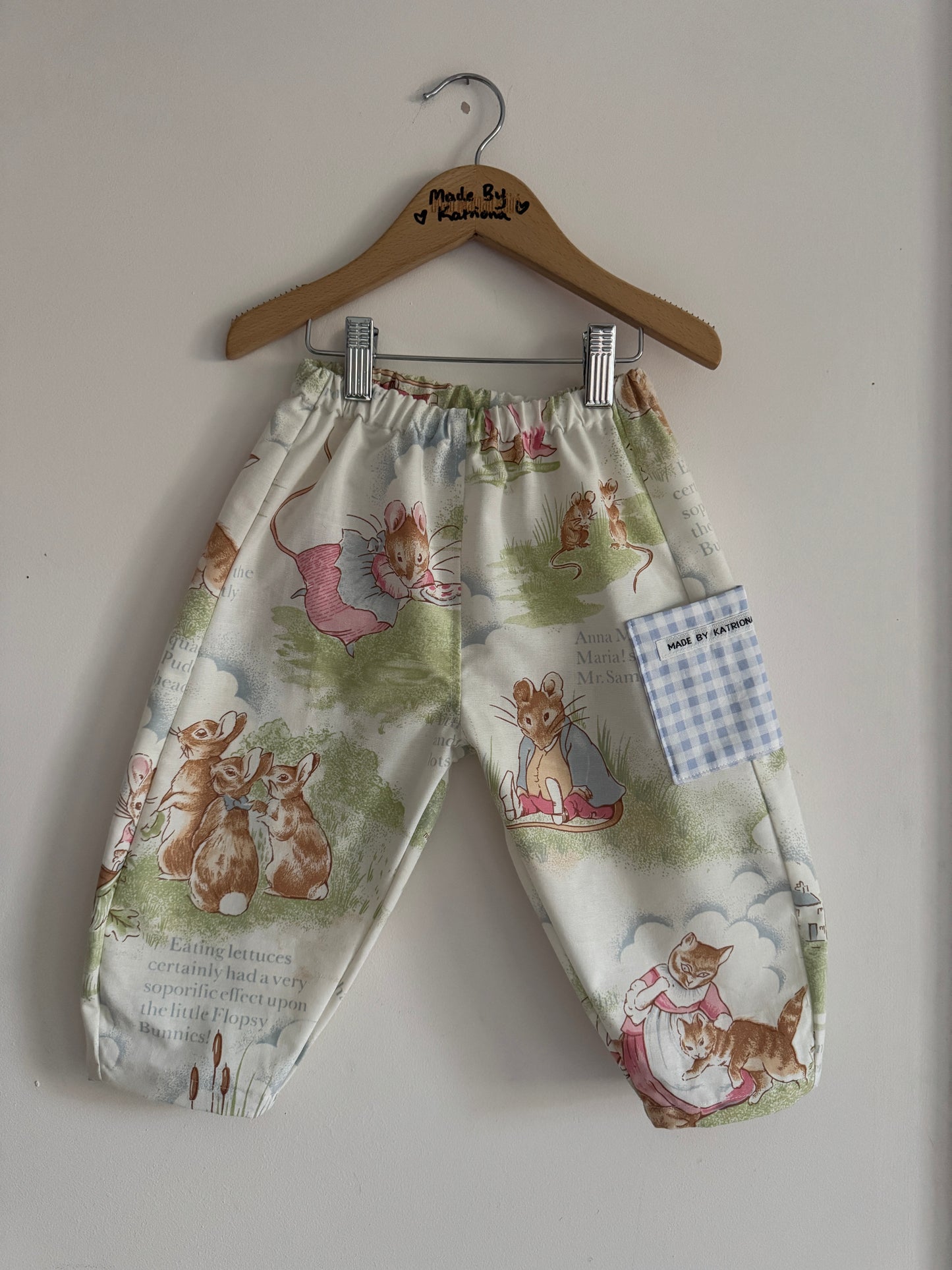 Vintage ‘Peter Rabbit’ barrel leg pants 2-3 years