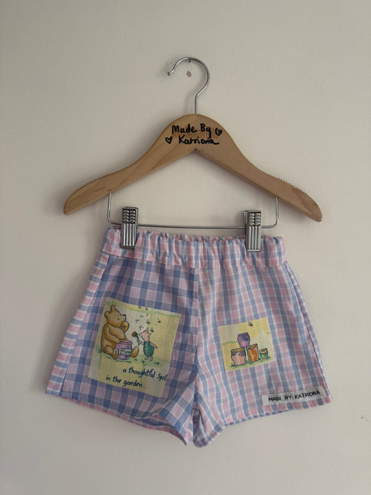 Winnie the Pooh patch shorts 1-2 years