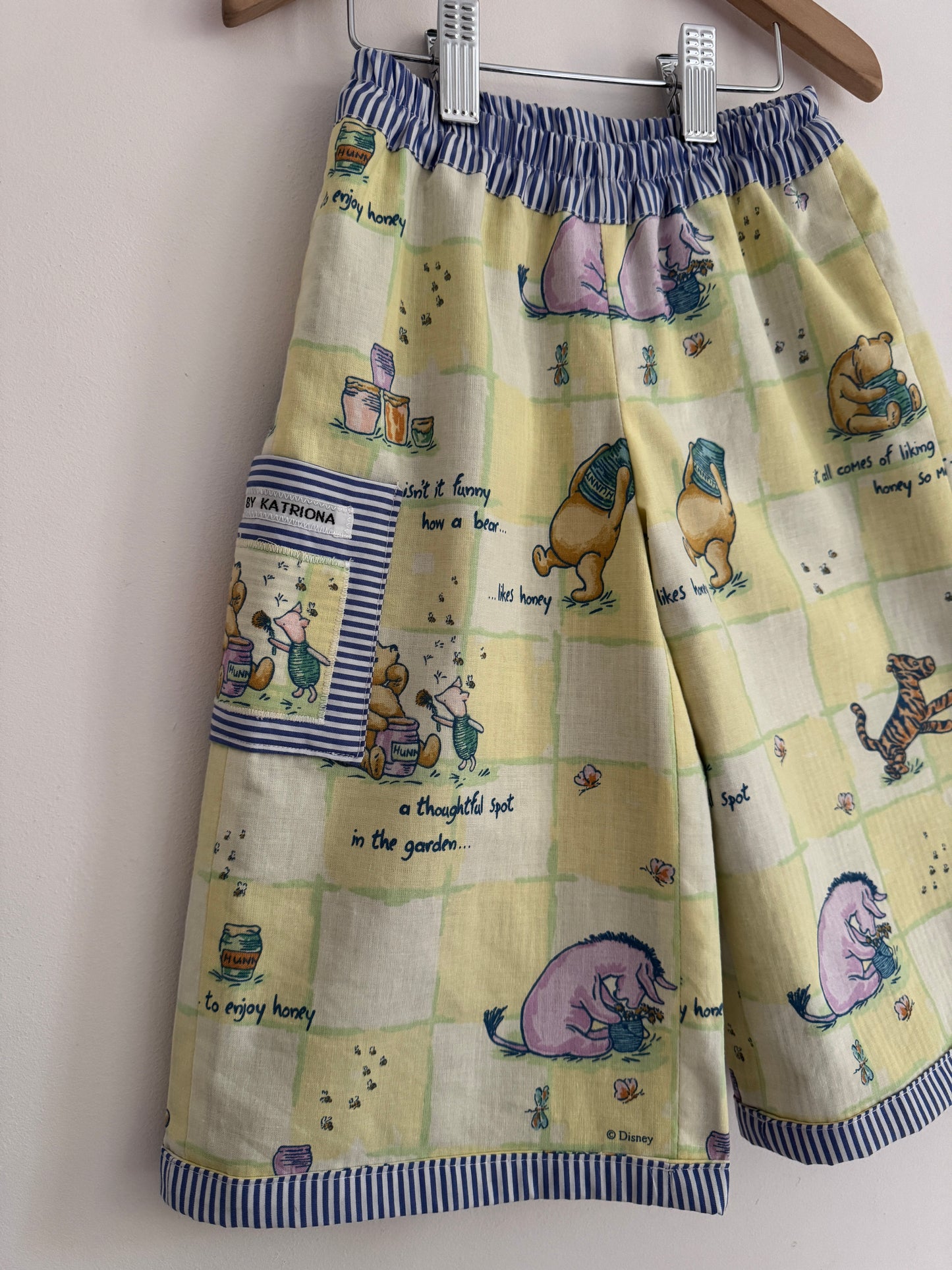 Reversible Winnie the Pooh wide leg pants 2-3 years
