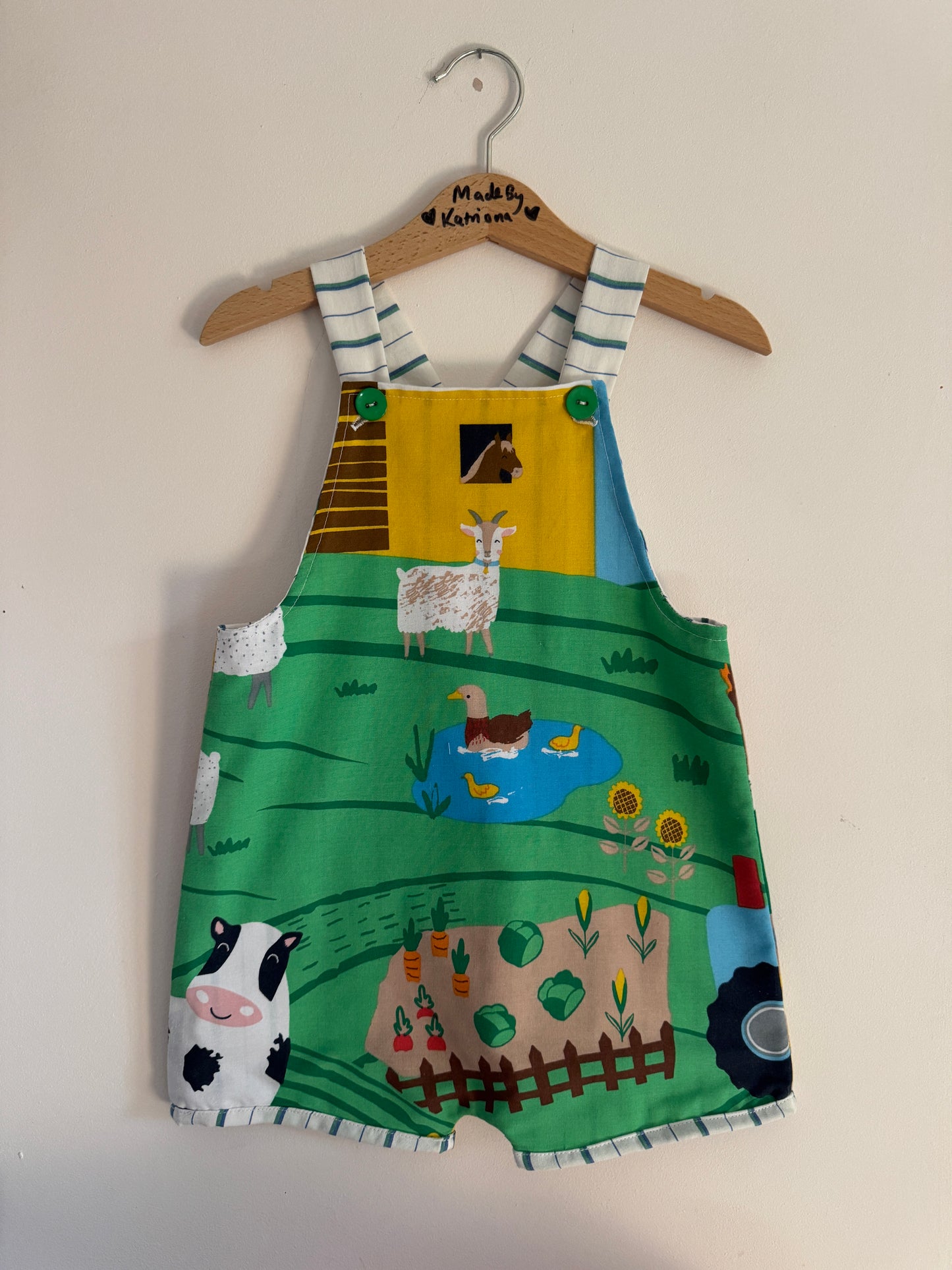Farm animal romper 2-3 years