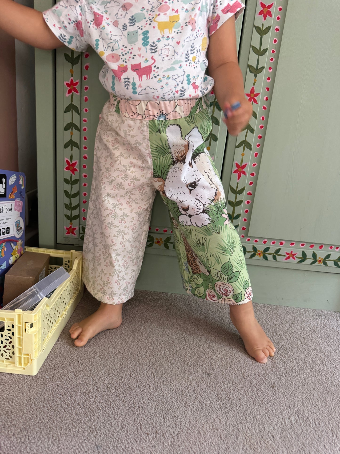 Vintage Victoria Plum Wide Leg Trousers 18-24 months