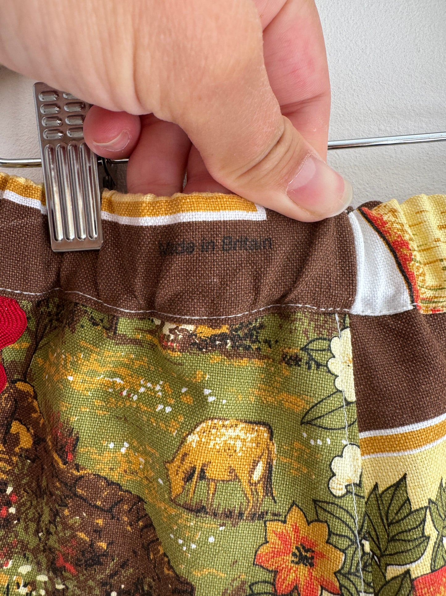 Vintage tea towel (Guernsey) shorts 2-3 years