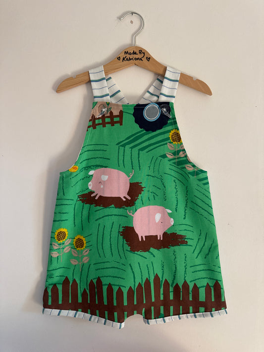 Farm animal romper 3-4 years