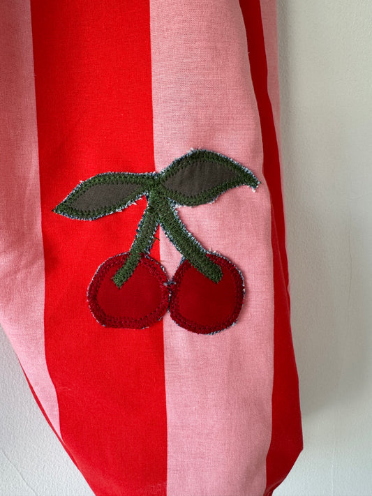 Cherry Striped Barrel Leg Pants 3-4 years