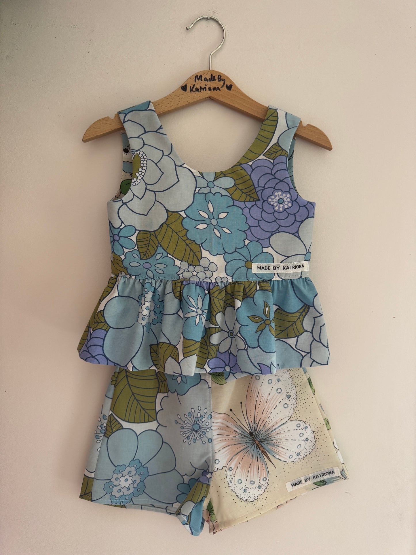 Vintage Victoria Plum reversible bow tie top 2-3 years