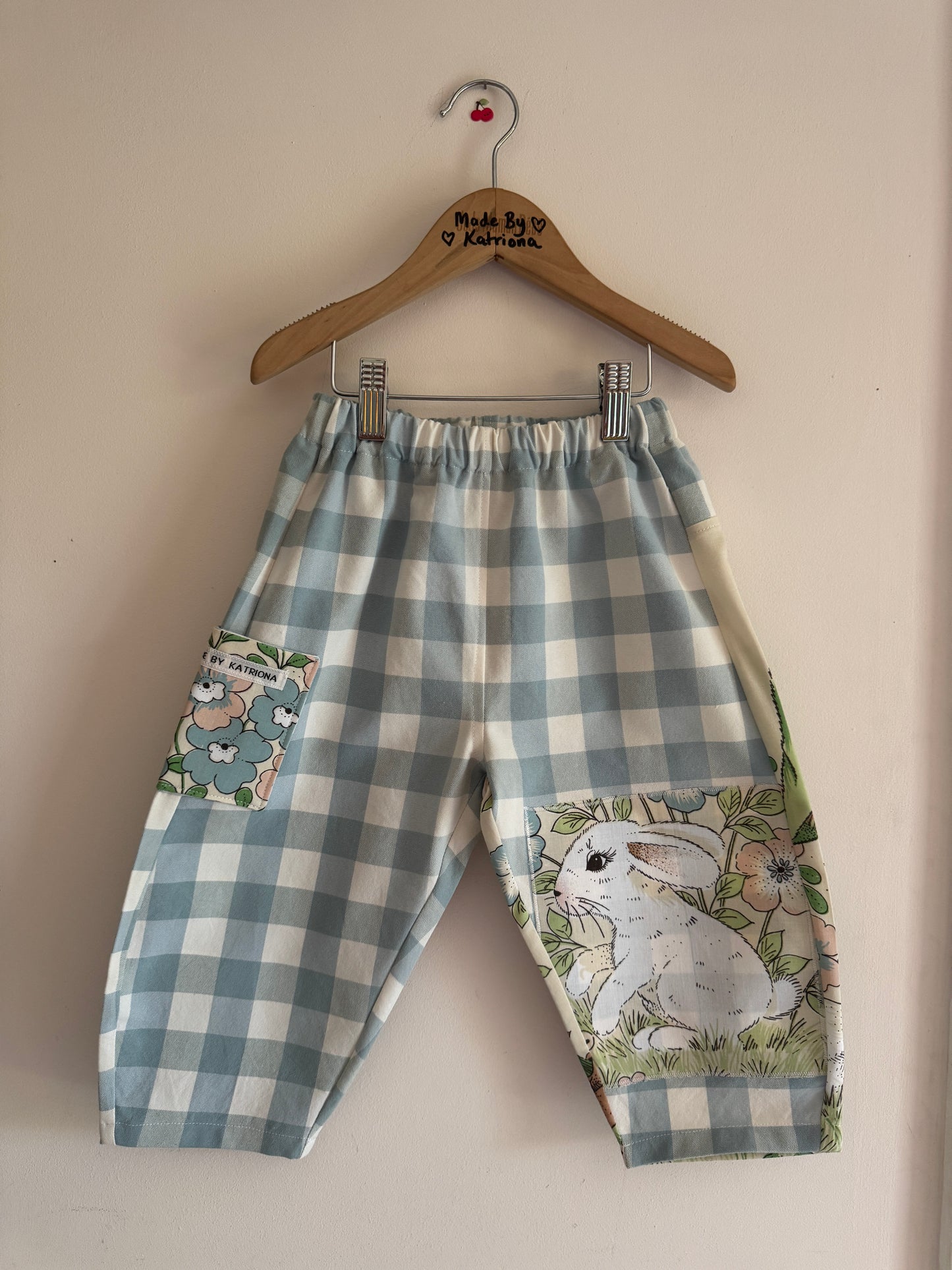 Vintage Victoria Plum Barrel Leg Trousers 3-4 years