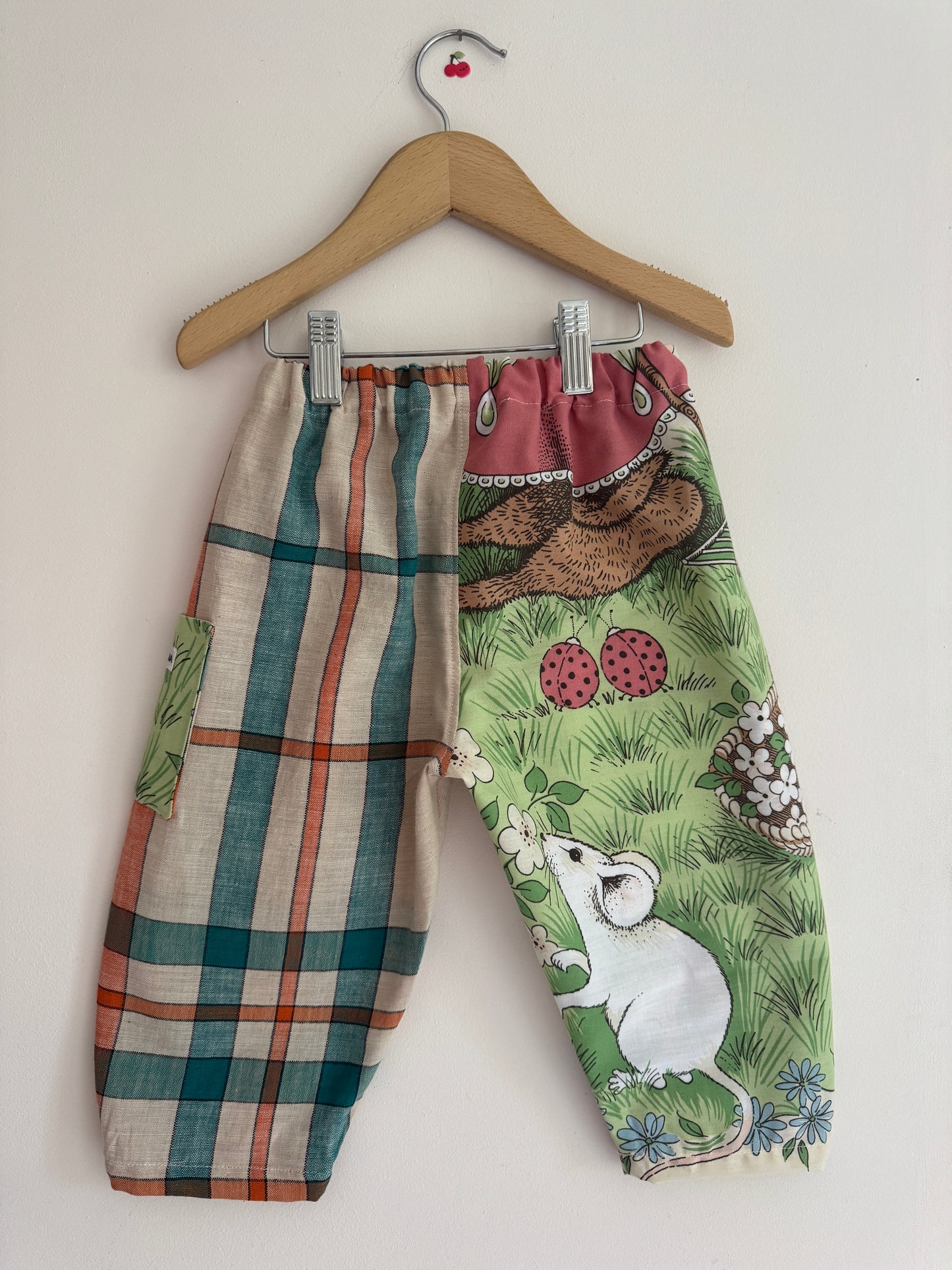 Vintage Victoria Plum Barrel Leg Trousers 2-3 years