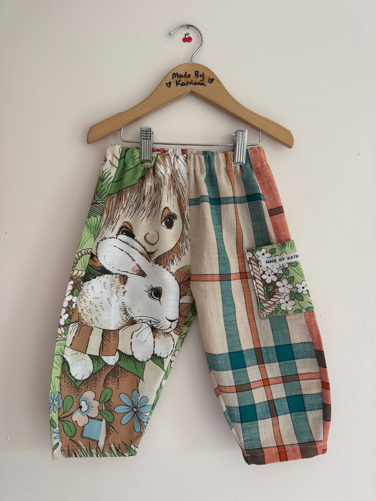 Vintage Victoria Plum Barrel Leg Trousers 2-3 years