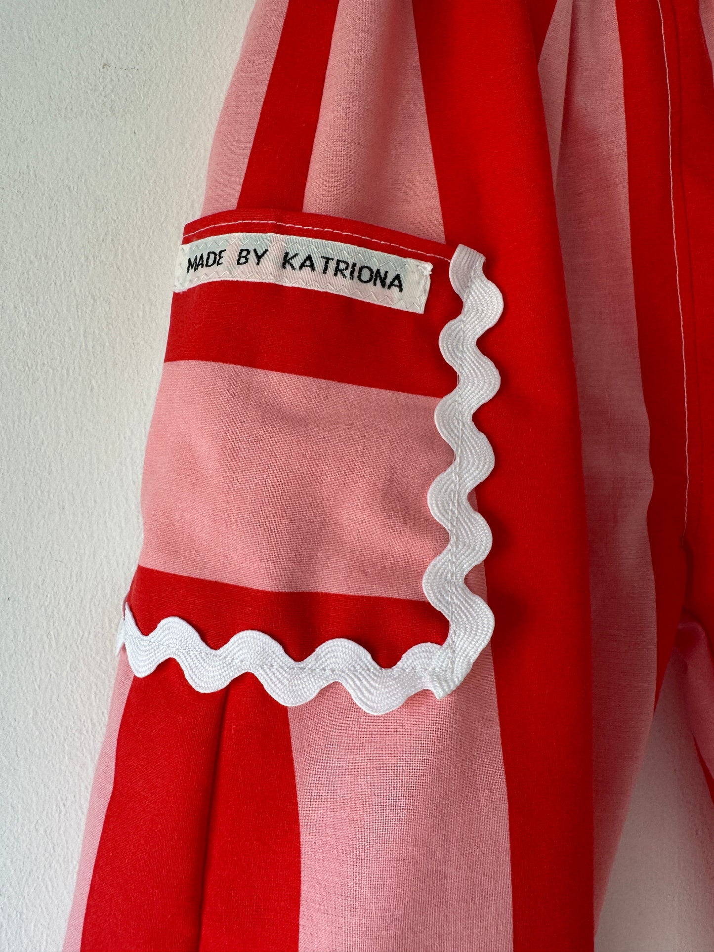 Cherry Striped Barrel Leg Pants 3-4 years