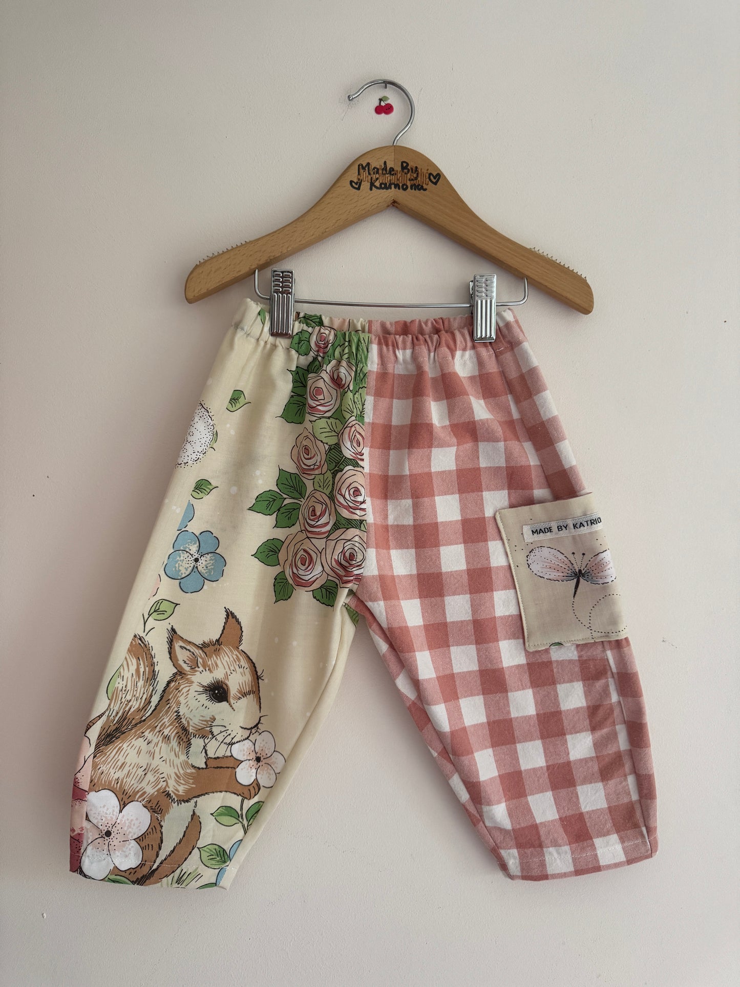 Vintage Victoria Plum Barrel Leg Trousers 18-24 months