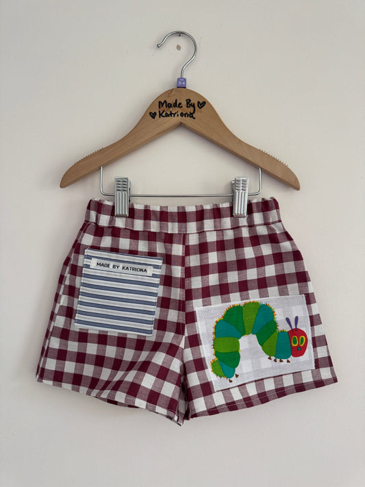 Hungry caterpillar shorts with pocket 3-4 years