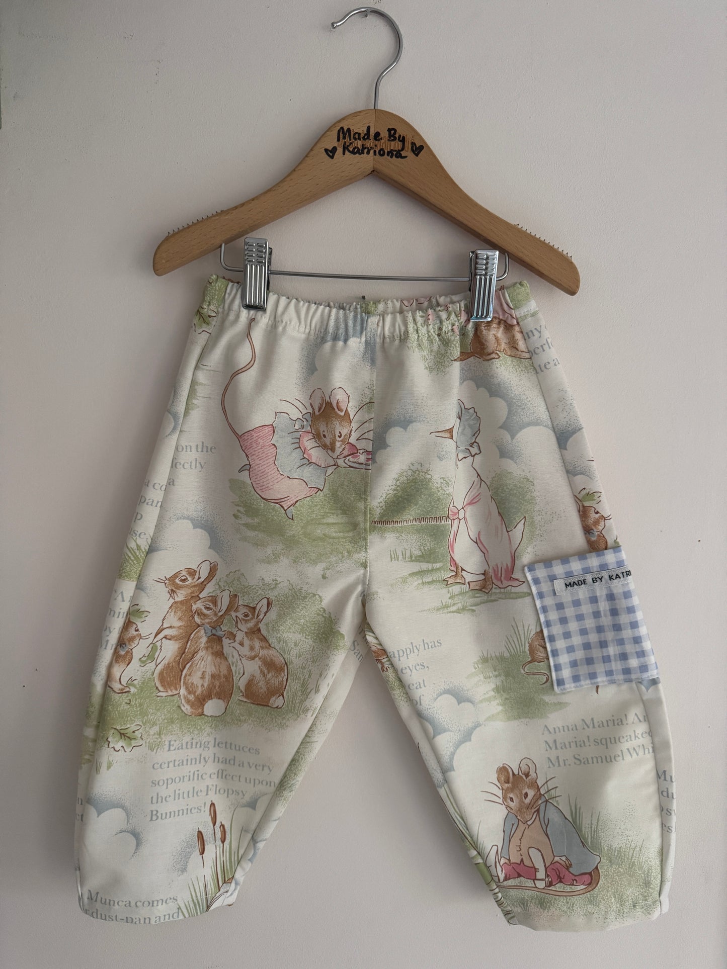 Vintage ‘Peter Rabbit’ barrel leg pants 3-4 years