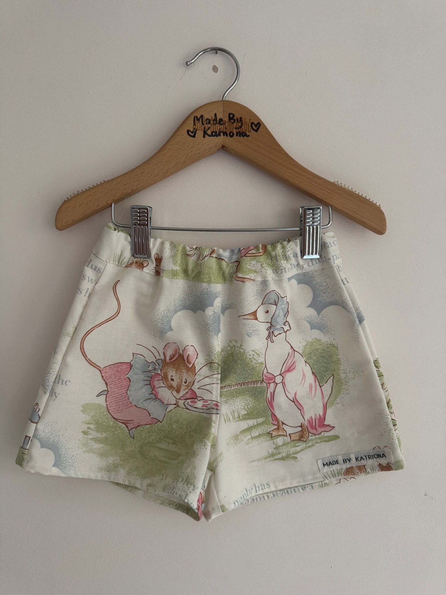 Vintage ‘Peter Rabbit’ Beatrix Potter shorts 2-3 years