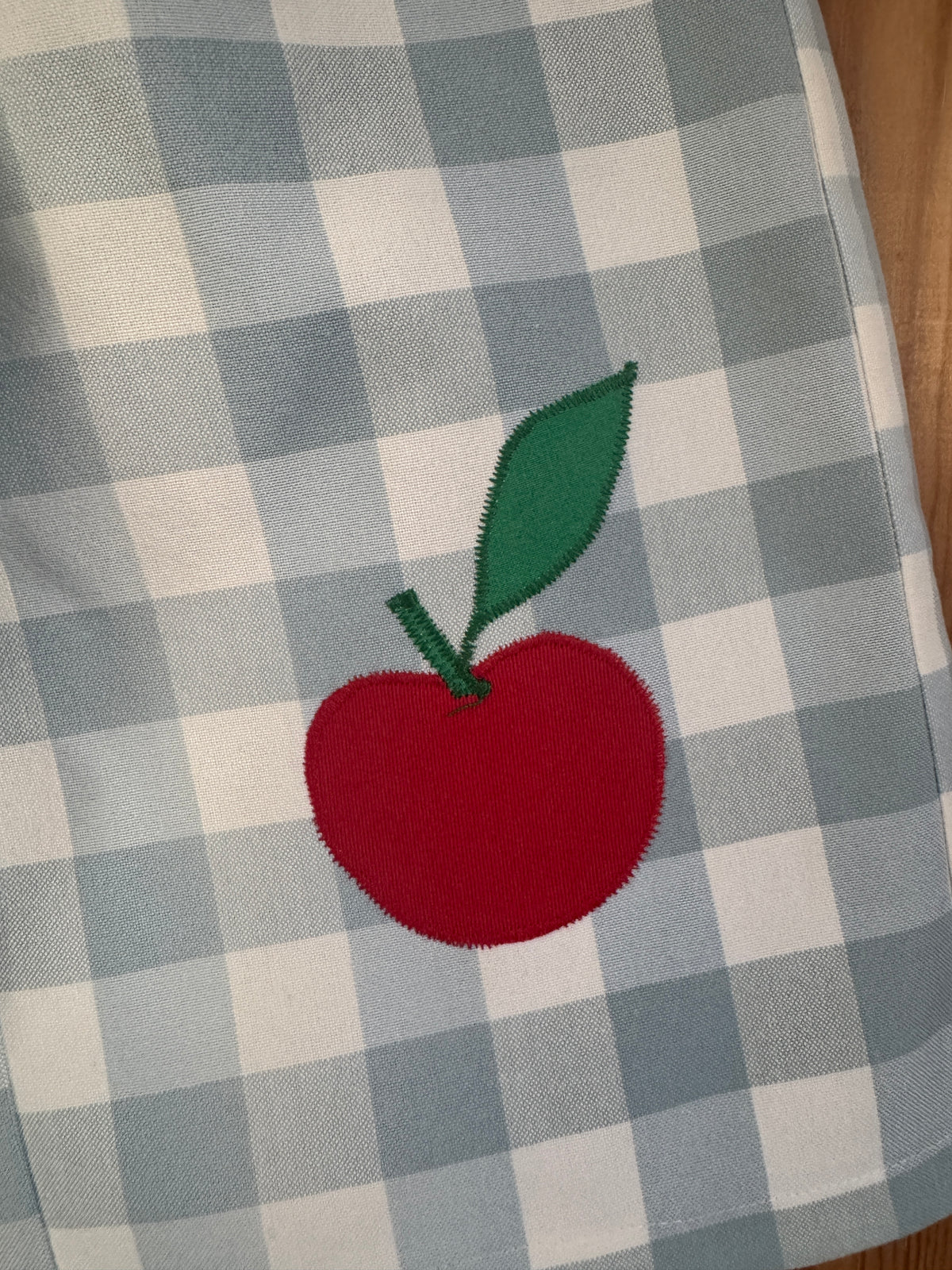 House & Apple Appliqué Patchwork Pants 2-3 years