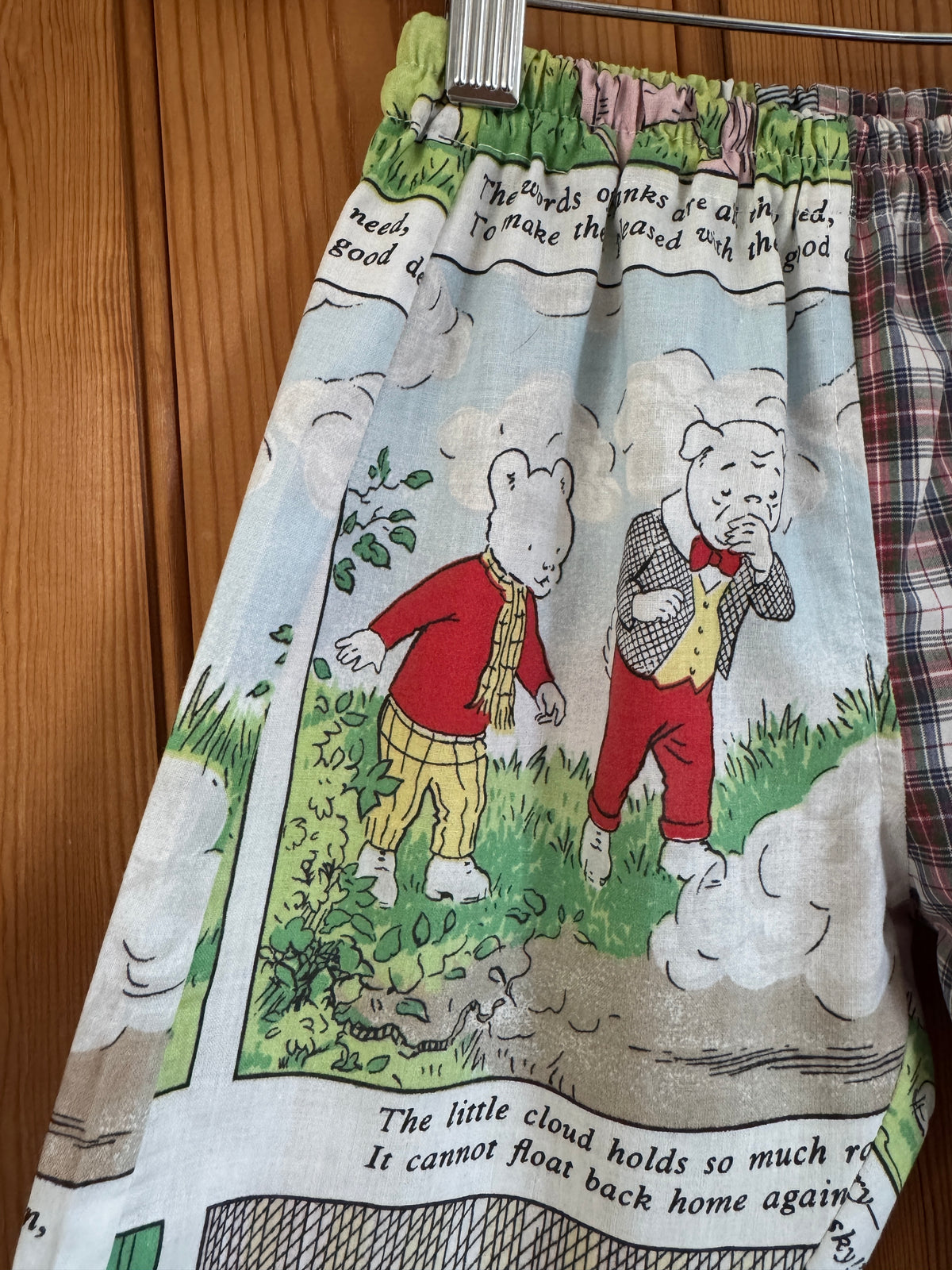 Rupert Bear/striped barrel leg pants 12-18 months