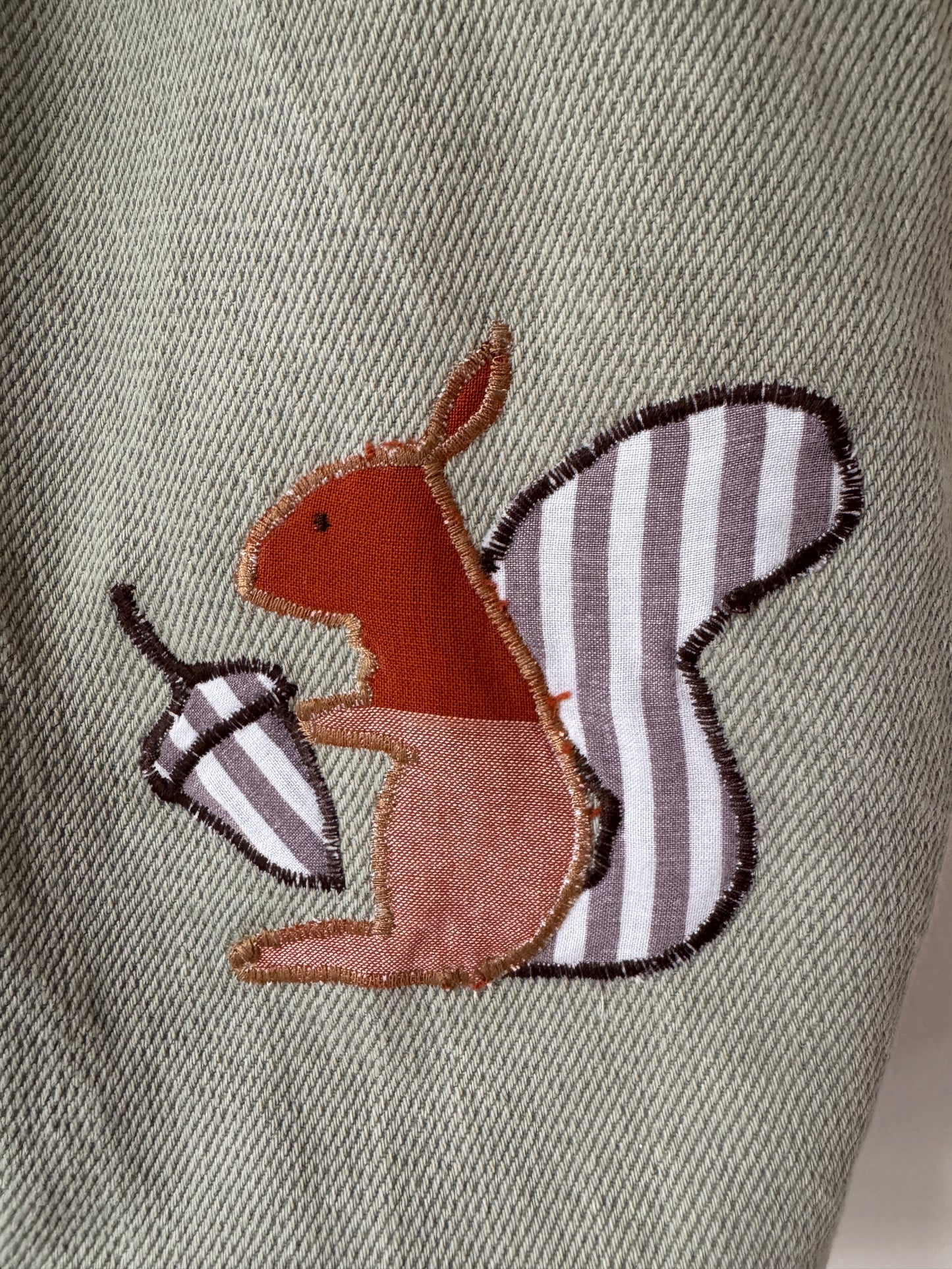 Custom barrel leg pants for Bobbie