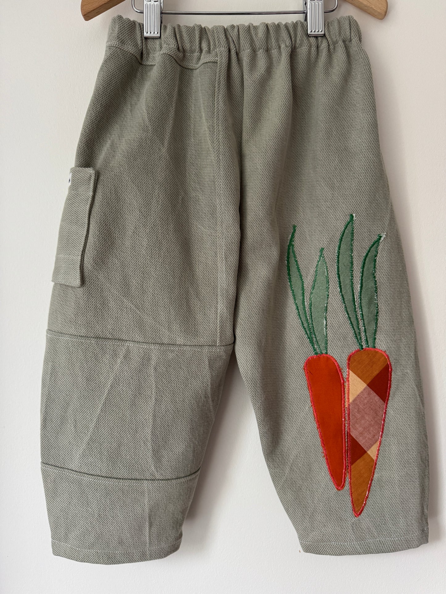 Custom barrel leg pants for Bobbie