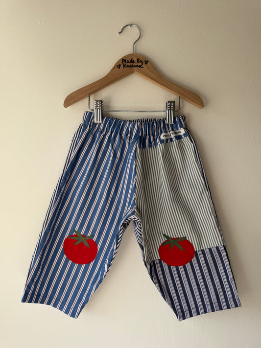 Tomatoes on patchwork stripes 2-3 years