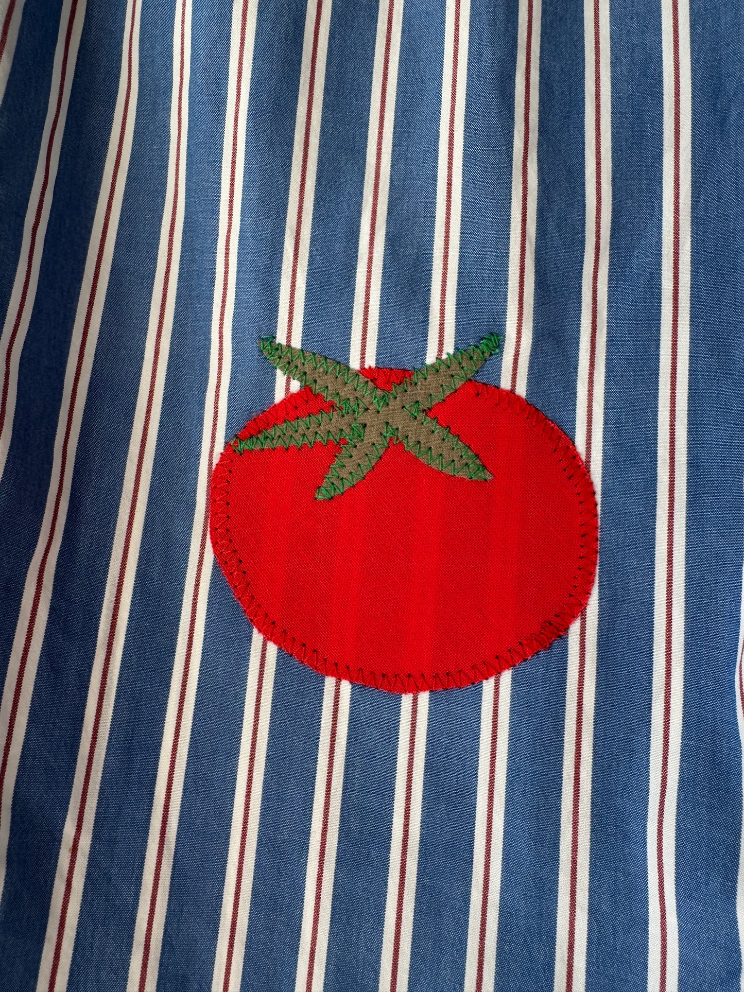 Tomatoes on patchwork stripes 2-3 years