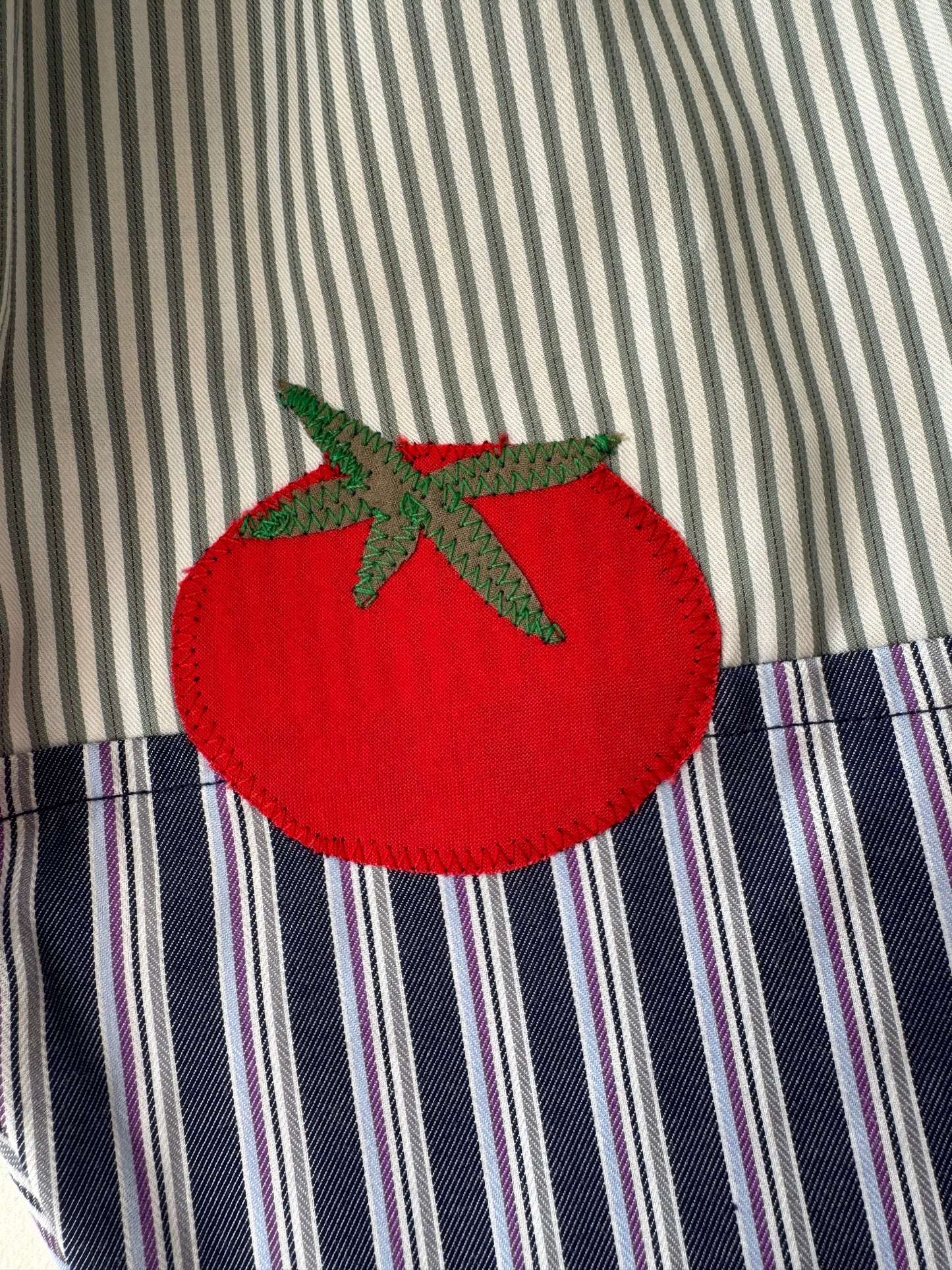 Tomatoes on patchwork stripes 2-3 years