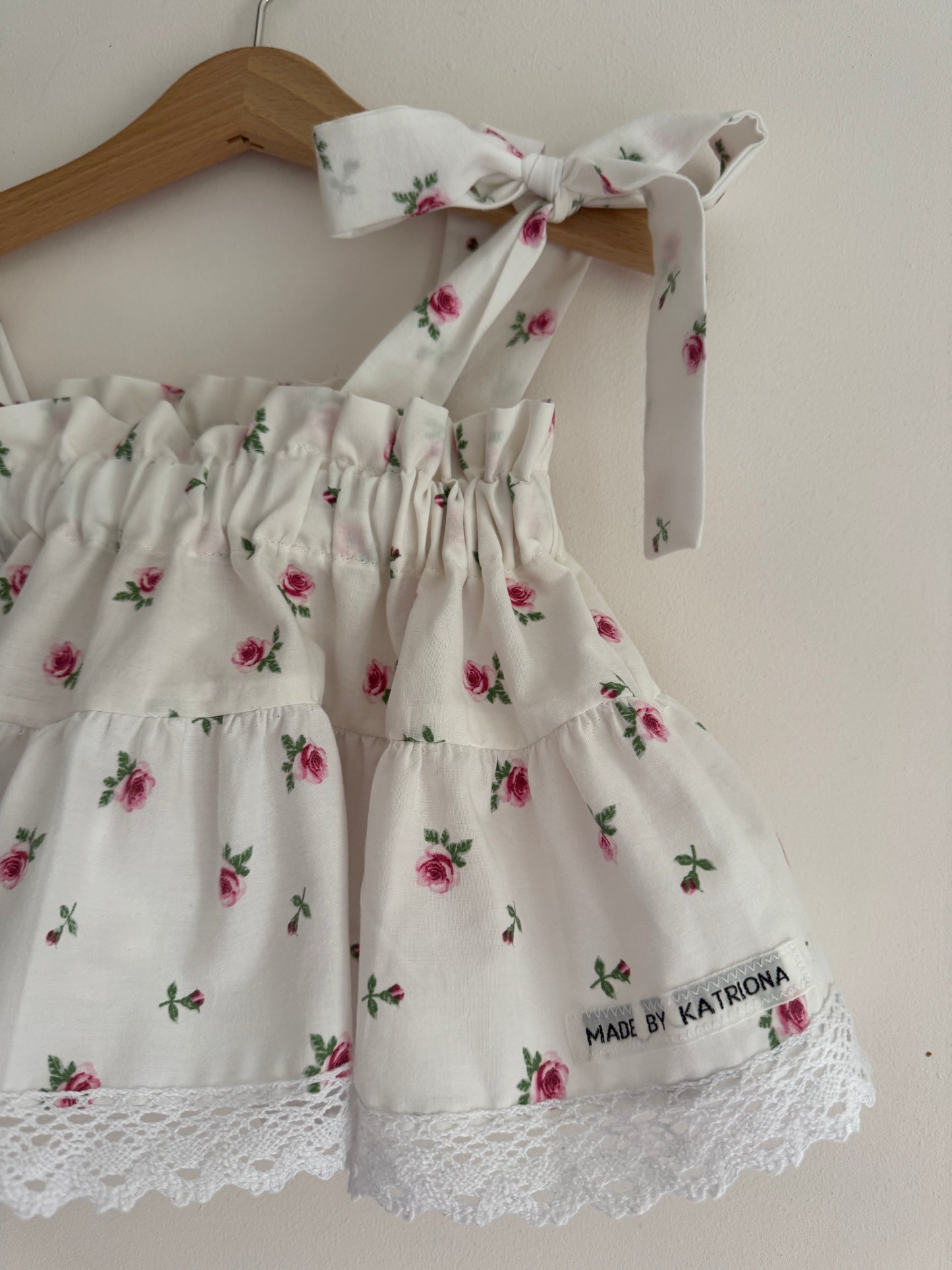 Rose print cami & midi skirt set 4-5 years