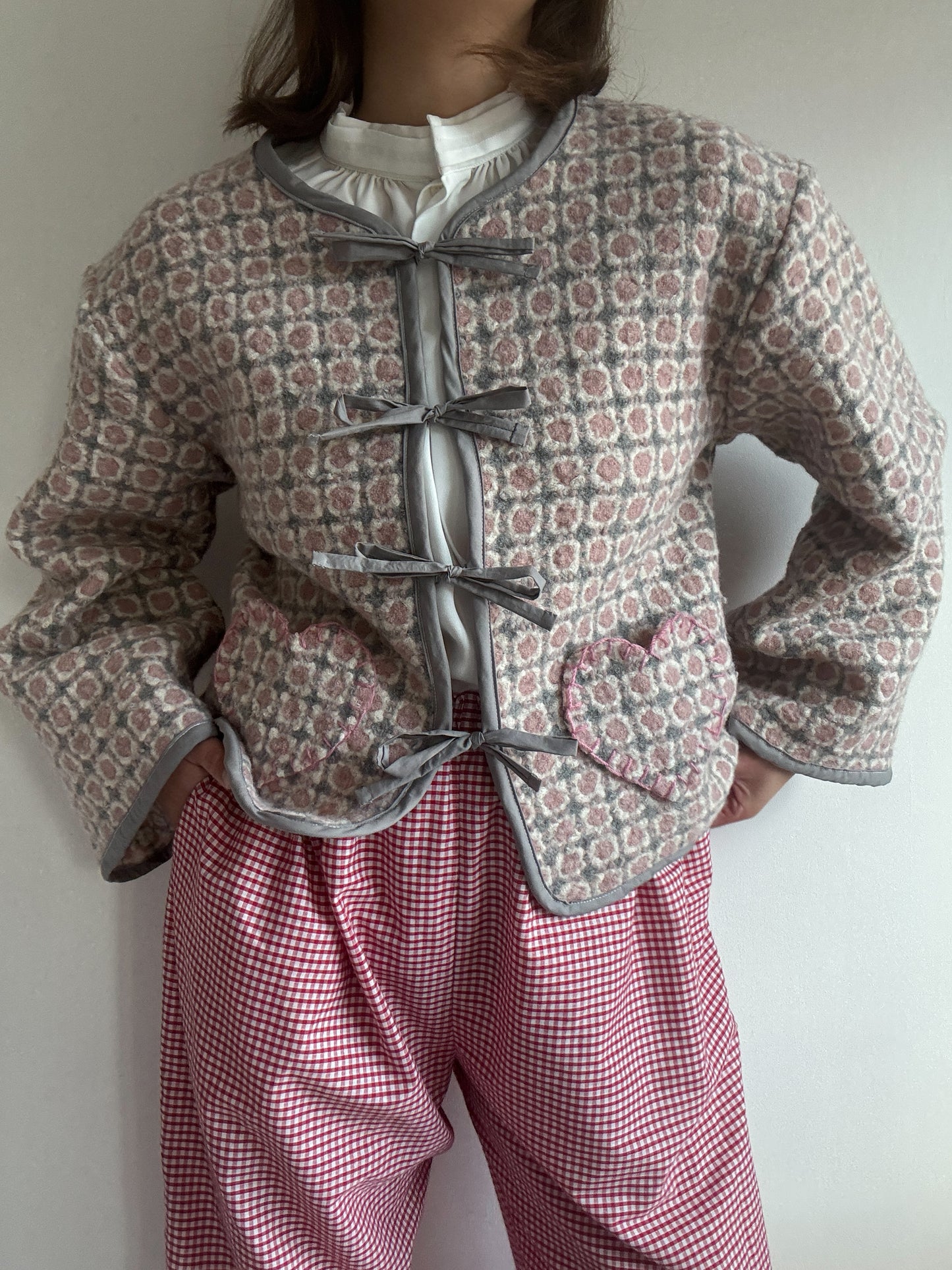 Agnes Wool Blanket Jacket - (One size)