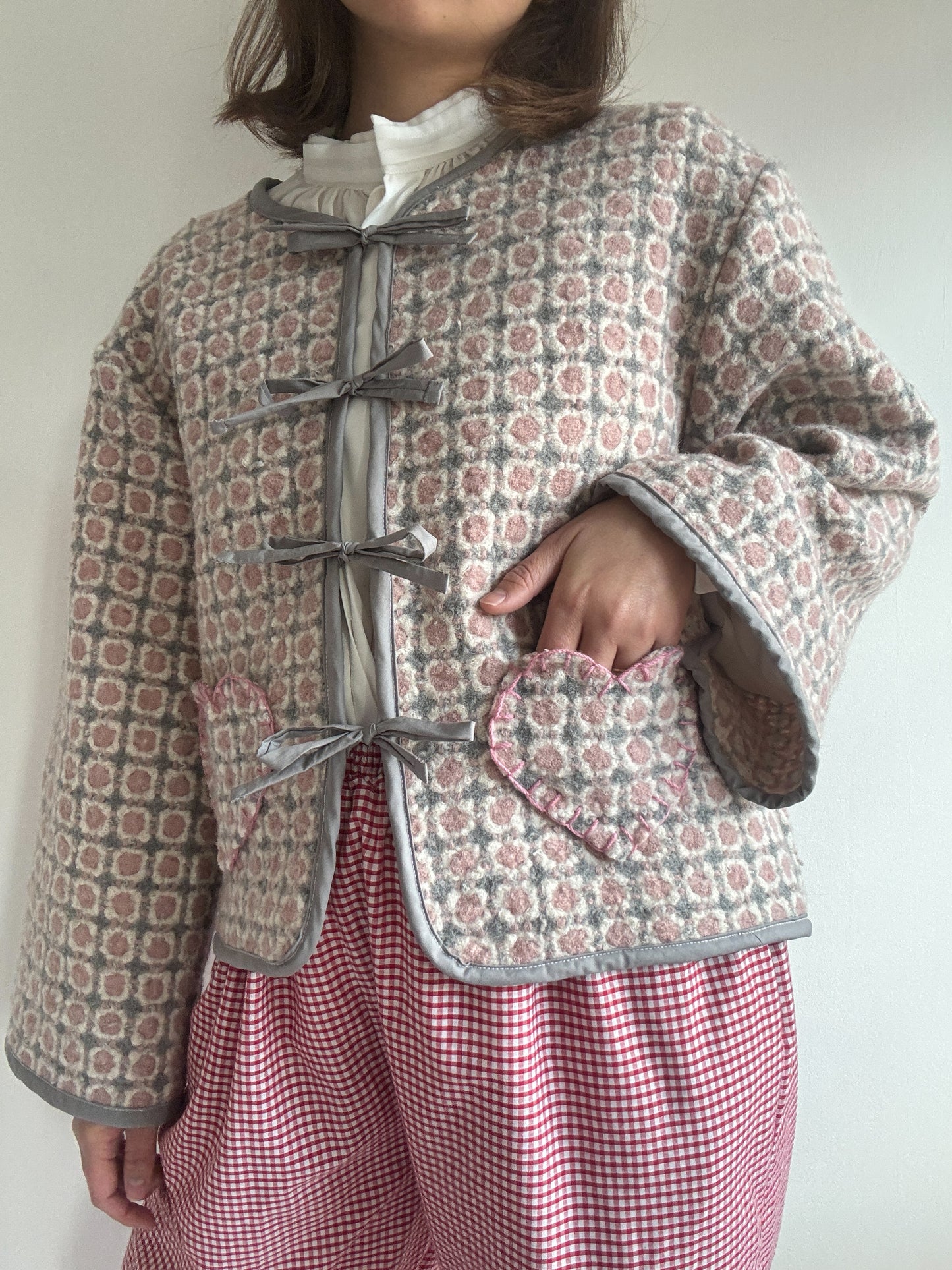 Agnes Wool Blanket Jacket - (One size)