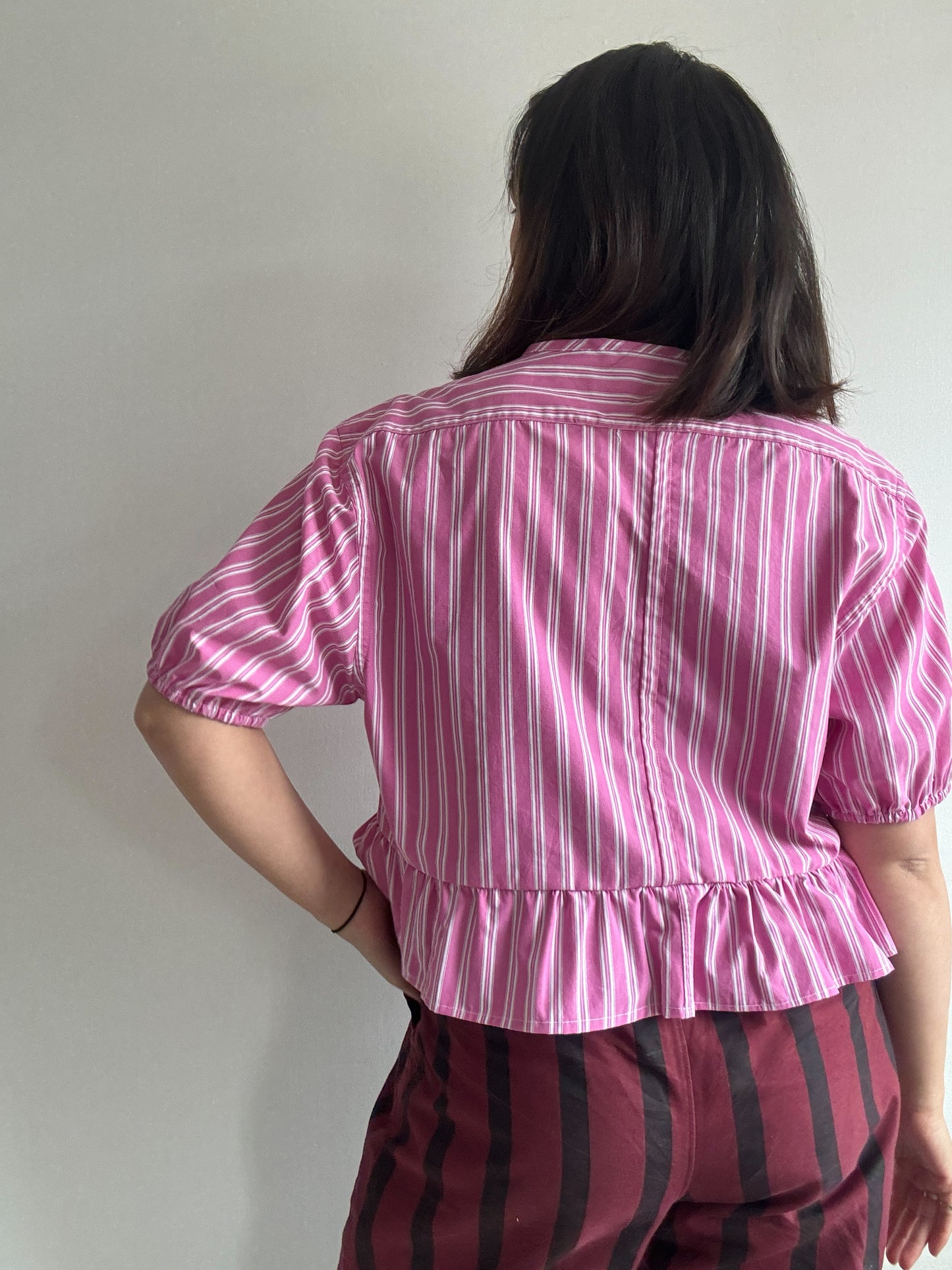Darcy Peplum Bow Tie Blouse