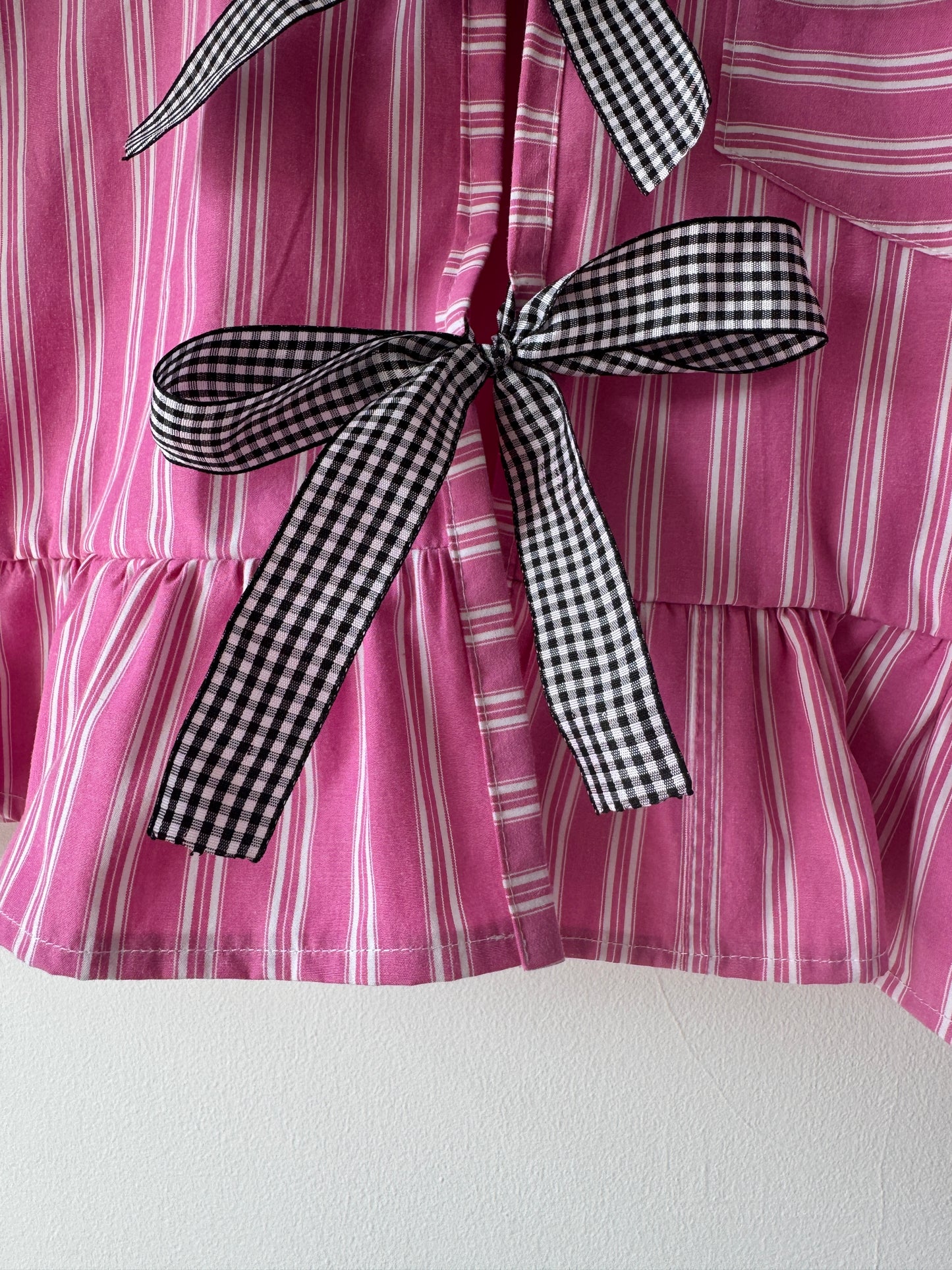Darcy Peplum Bow Tie Blouse