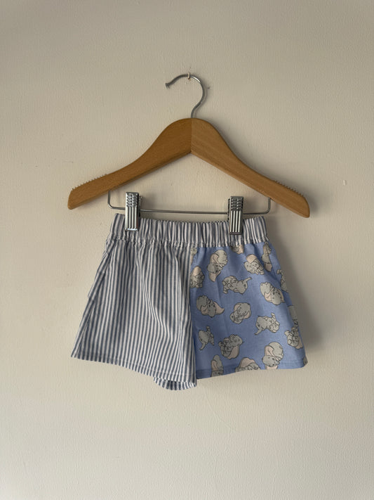 Disney/Striped shorts 6-9 months