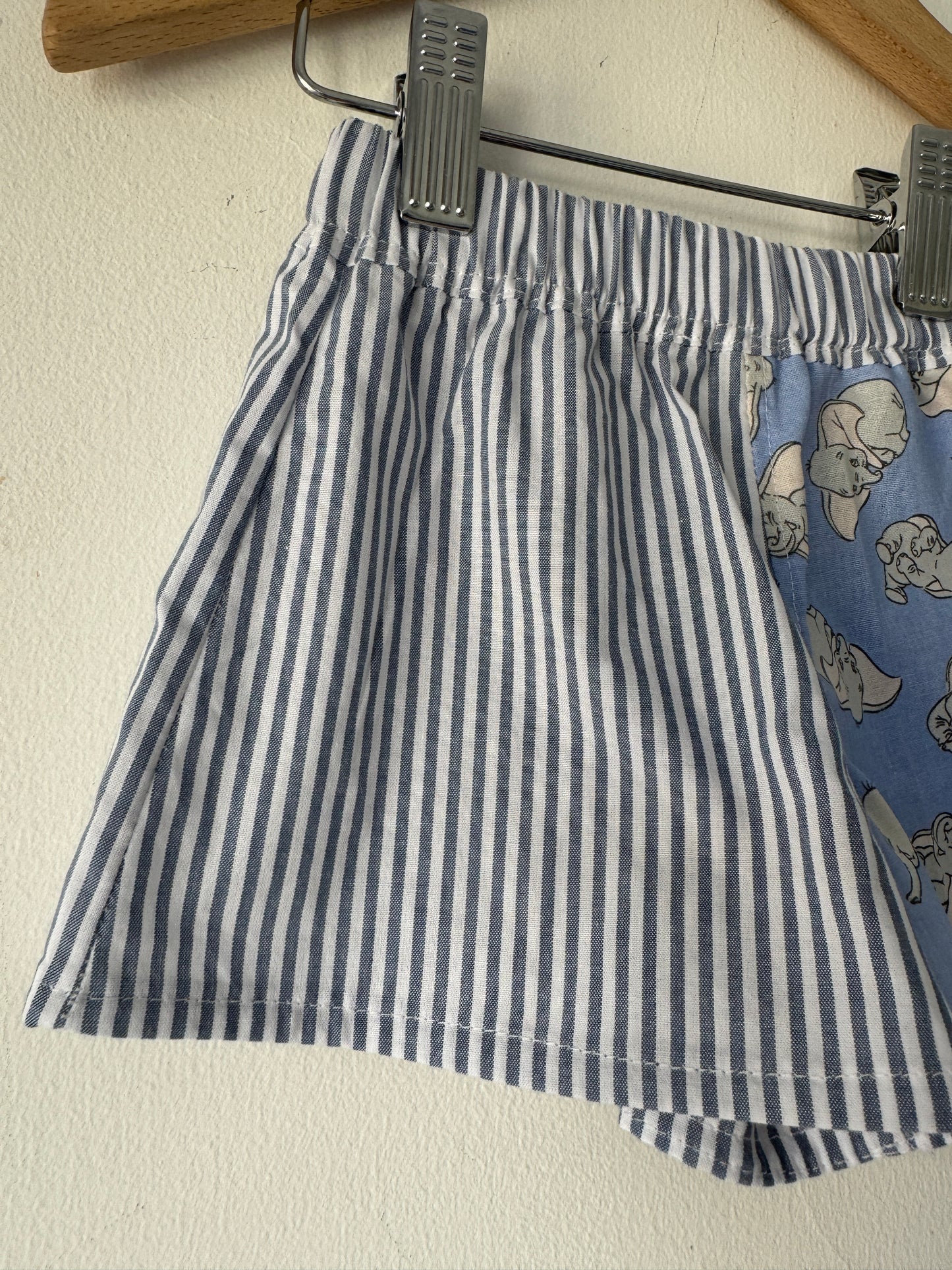 Disney/Striped shorts 6-9 months