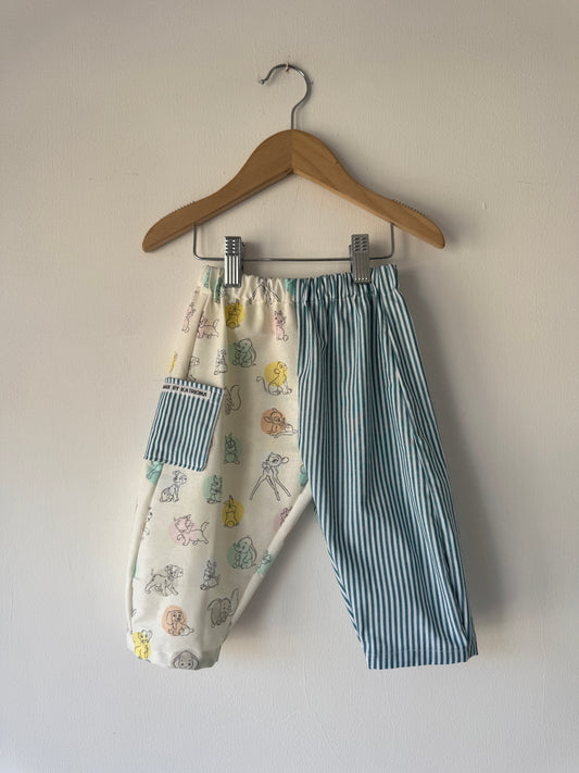 Disney/Striped Barrel Leg Pants 1-2 years