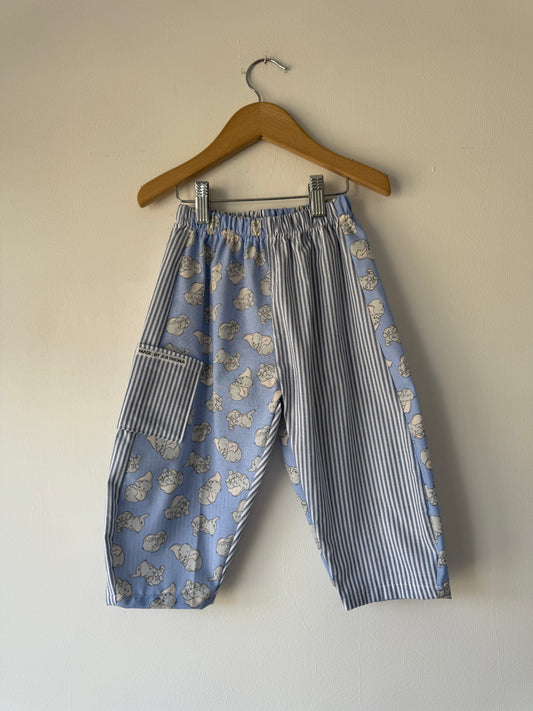 Disney/Striped Barrel Leg Pants 2-3 years
