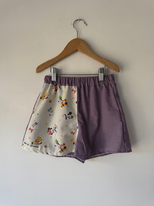 Disney Mickey & Friends/Gingham shorts 4-5 years