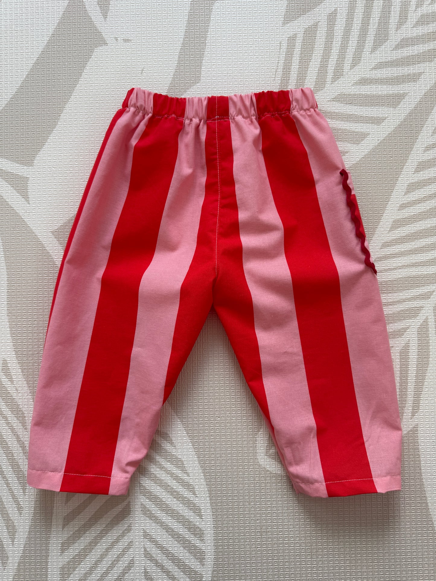 Lemon Striped Barrel Leg Pants 4-5 years